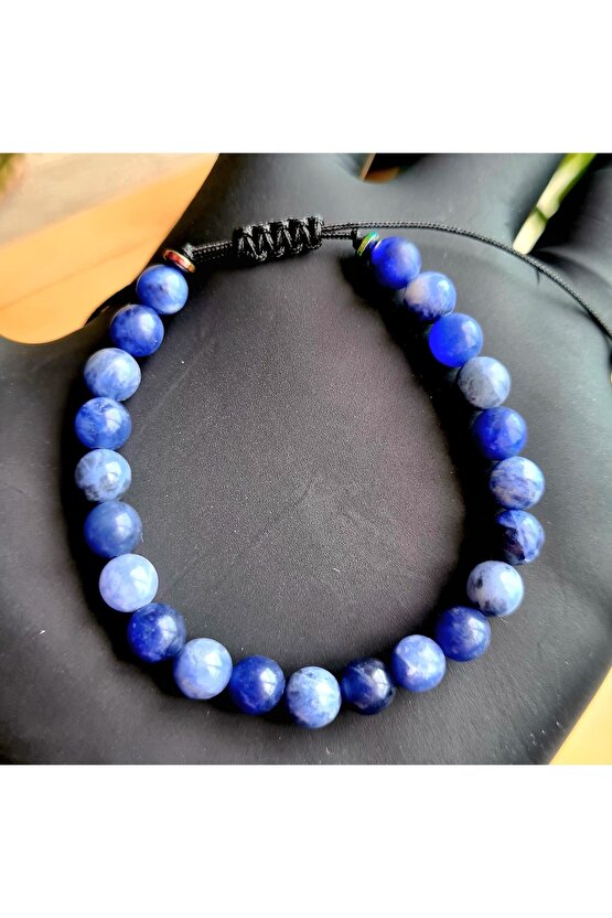 Sodalit Doğal Taş Bileklik (EL YAPIMI TASARIM ÜRÜNLER)