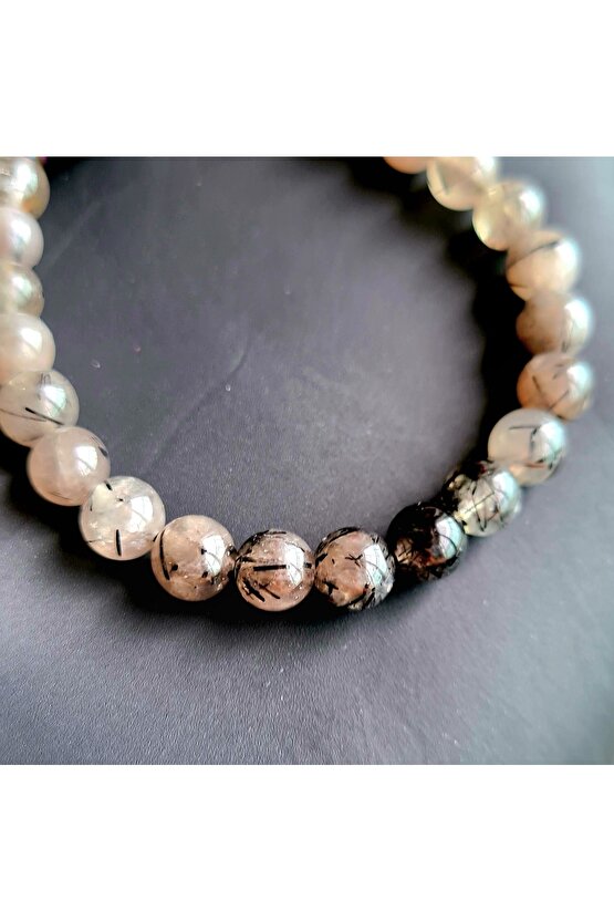 Rutil Kuvars - Rutilli Kuvars Doğal Taş Bileklik (el Yapımı Tasarım Ürünler)