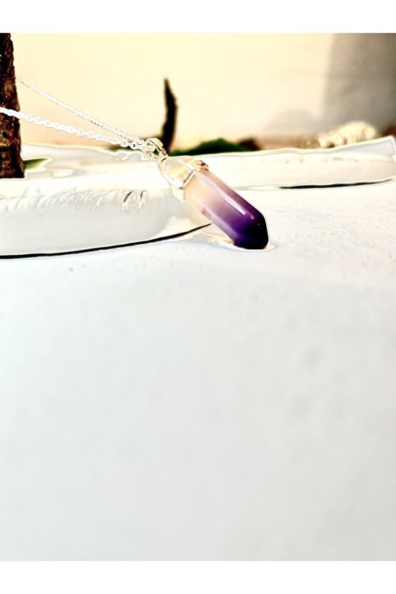 Ametist Taşı Çivi Kolye