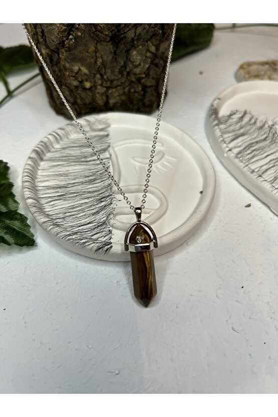 Kaplangözü Taşı Çivi Kolye-%100 Orijinal Ve Sertifikalı