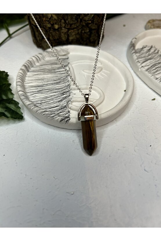 Kaplangözü Taşı Çivi Kolye-%100 Orijinal Ve Sertifikalı