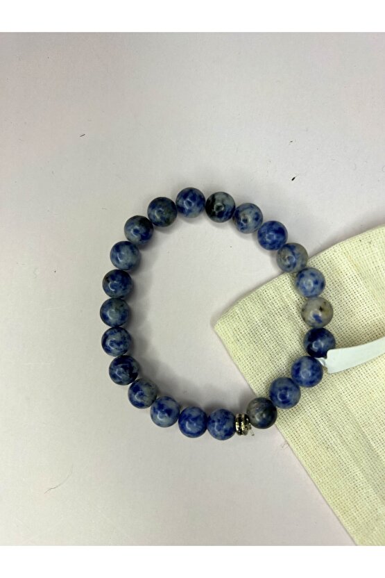 Sodalit Taşı Bileklik-%100 Orijinal Ve Sertifikalı