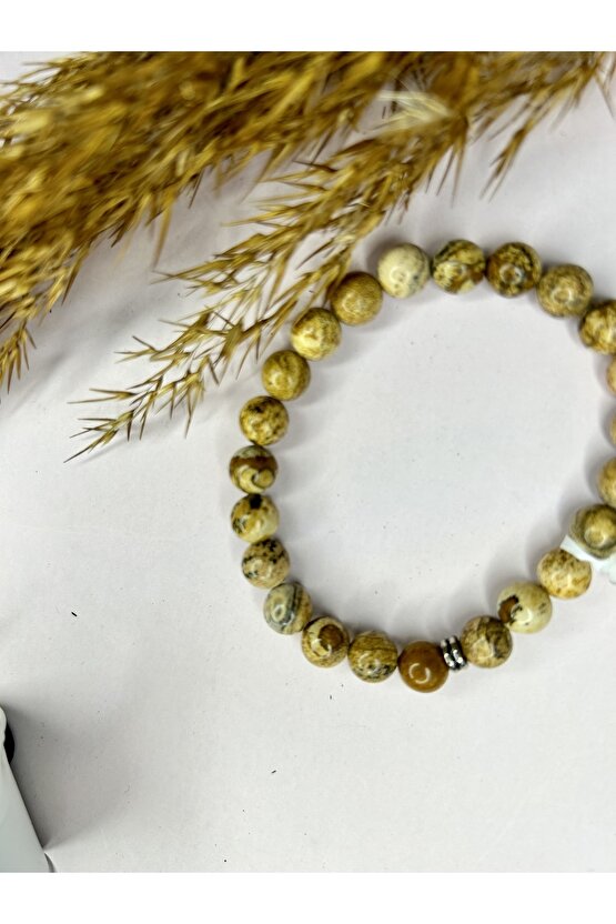 Odun Agat Taşı Bileklik