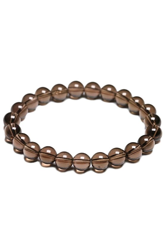 Doğal Kuvars Dumanlı Taşı Bileklik