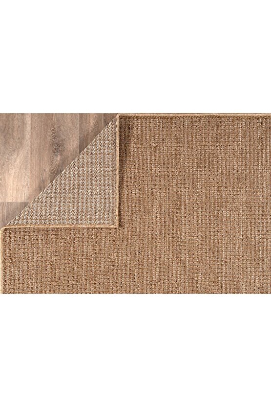 Srz-0465 Jüt Tabanlı Hasır Kaymaz Dokuma Örme Bohem Antialerjik Halı Kilim Salon Halısı