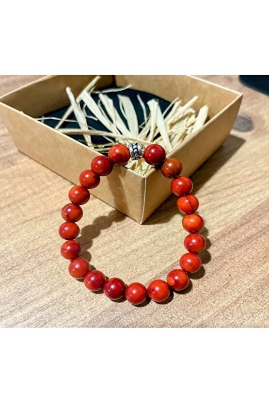 Mercan Taşı Doğaltaş Bileklik