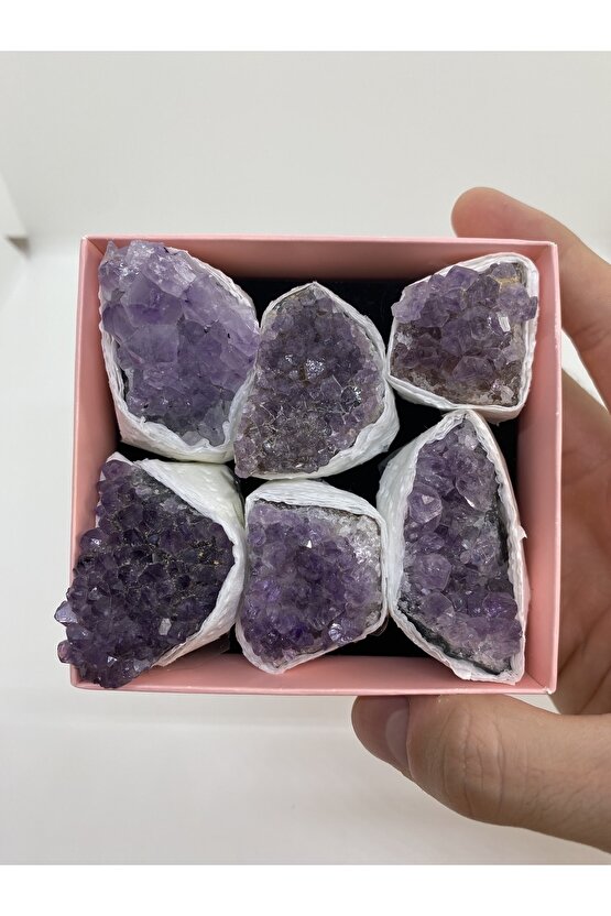 Ametist Parçalar Doğal Taş Koleksiyonluk