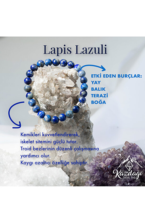 lapis lazuli doğaltaş bileklik