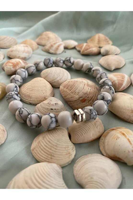 HALVİT TAŞI DOĞAL TAŞ BİLEKLİK 8MM