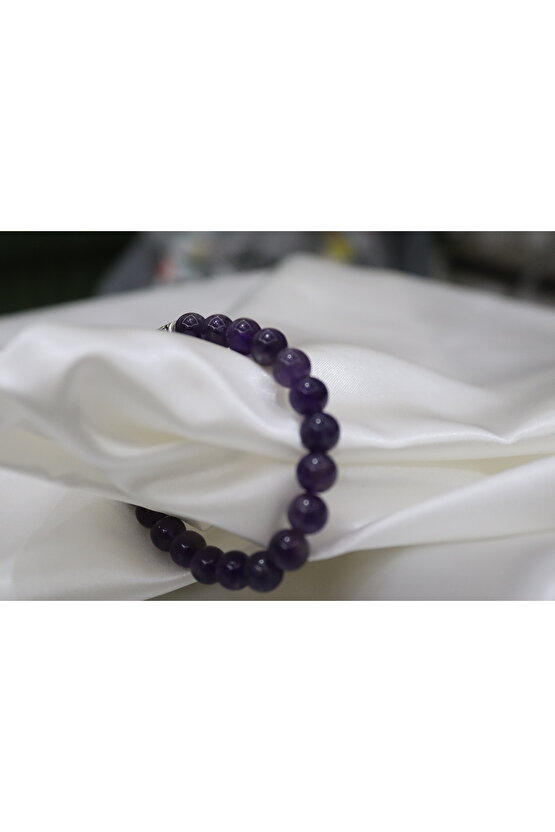 Ametist Doğal Taş Bileklik