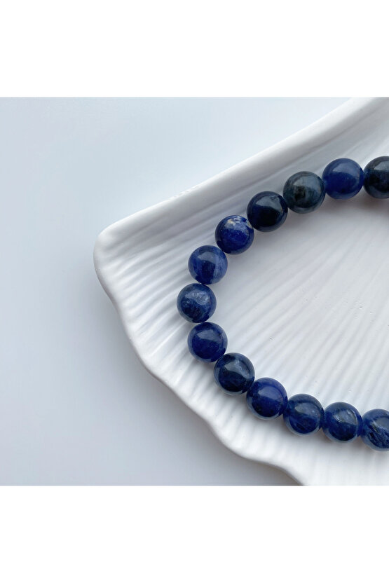 Sodalit Doğal Taş Bileklik 8mm