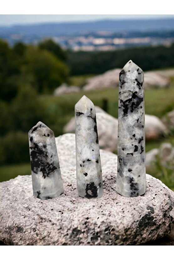 AY  TAŞI DOĞAL TAŞ KAZIK (SERTİFİKALI) KULE