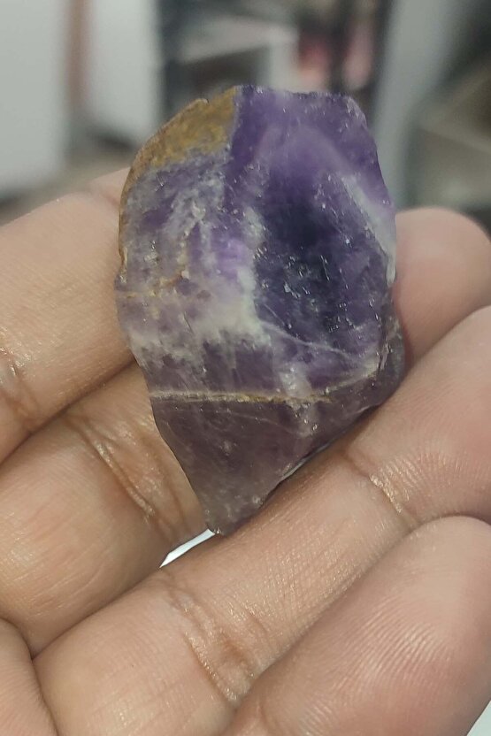 Ametist Taşı Brezilya İşlenmemiş Ham Natural Doğaltaş Parça 32 Gr