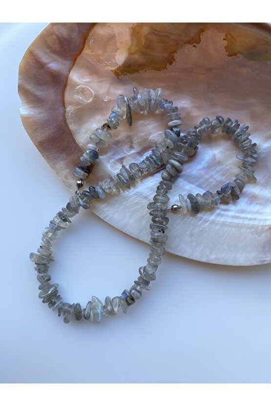 Labradorit Kırıktaş Doğal Taş Set