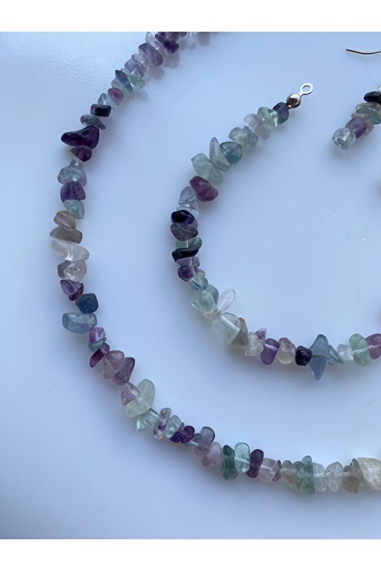 Florit Kırıktaş Doğal Taş Set