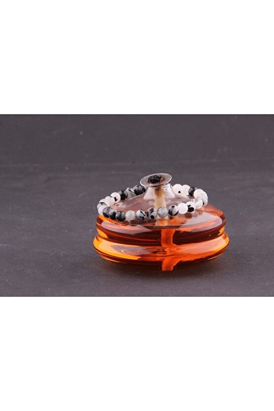 Rutilli Kuvars Doğal Taş Bileklik 6 mm