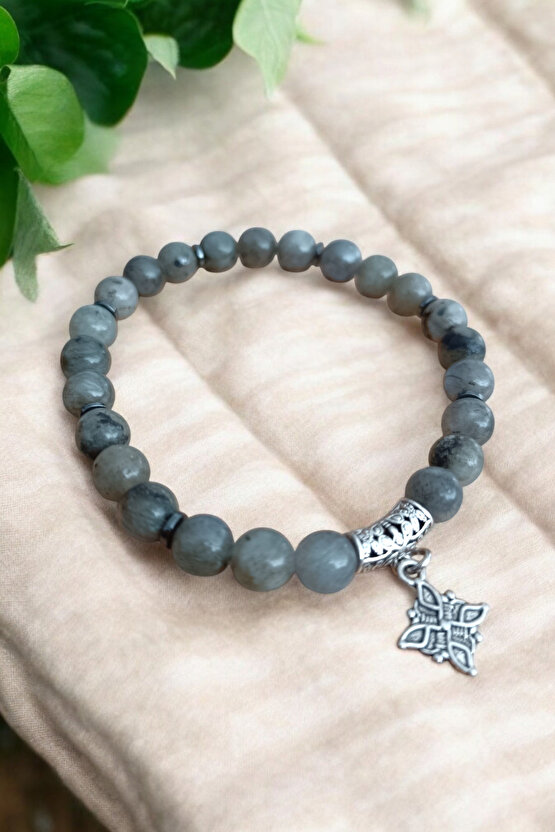 Labradorit Bileklik Oniks Bileklik Orijinal Gerçek Taş - Ruhsal Gelişim - Takıntı - Psişik