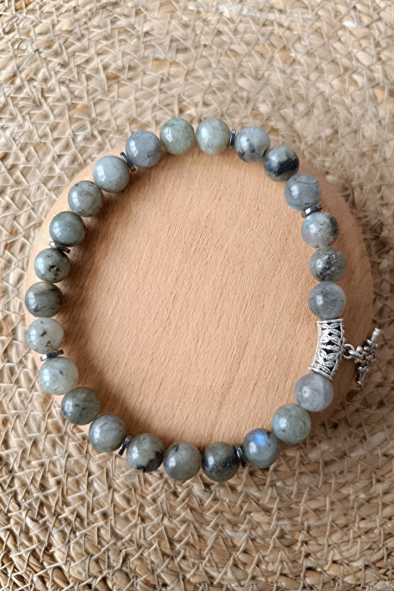 Labradorit Taşı Doğal Taş Bileklik Orijinal Doğal Taş Bileklik