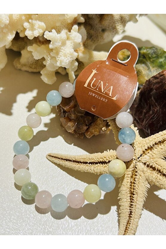 Morganit Doğal Taşlı Bileklik