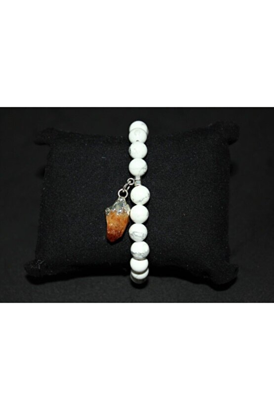 Havlit Sallantılı Sitrin Bileklik (8mm)