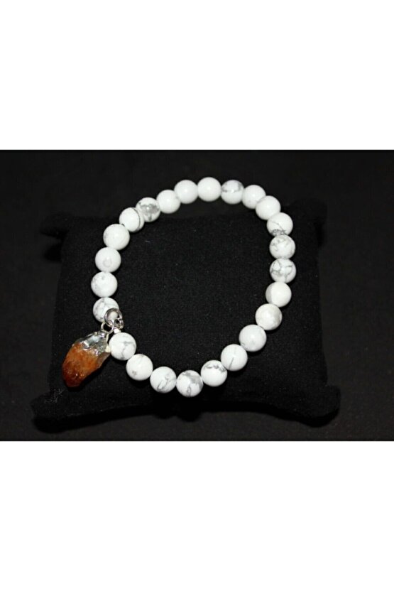 Havlit Sallantılı Sitrin Bileklik (8mm)