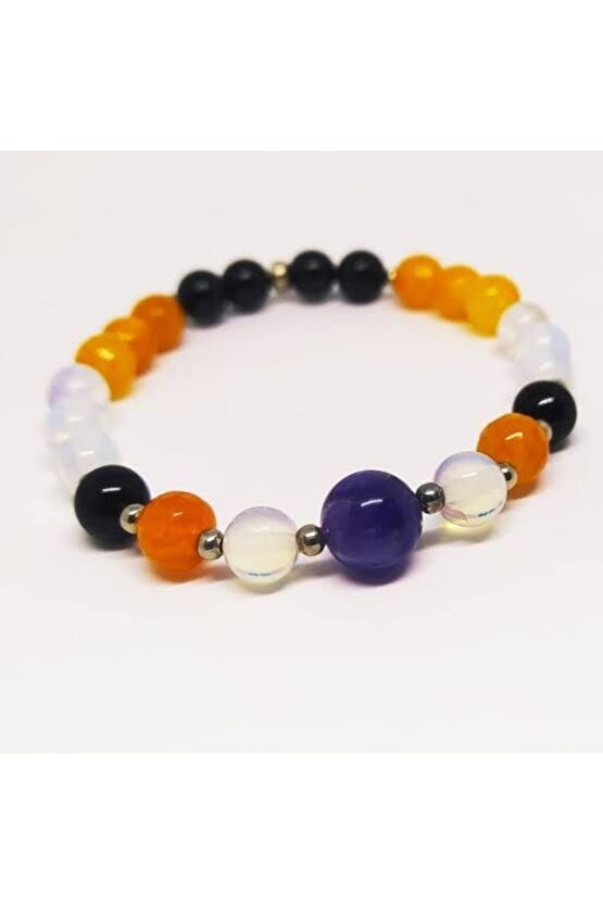 Zayıflamaya Yardımcı Doğal Taş Bileklik Kişiye Özel Olumlama