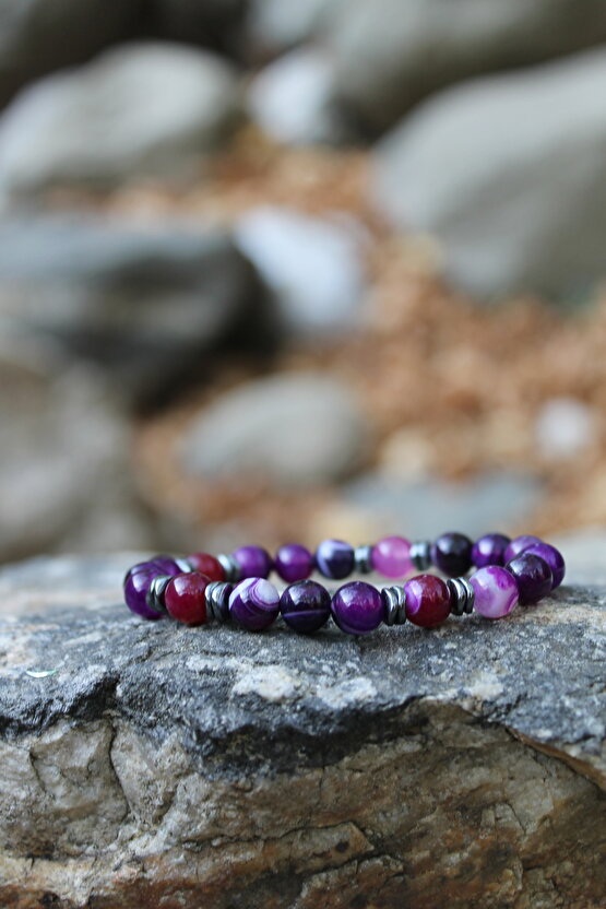 Hematit Akik Doğaltaş  Nazar Bereket Bileklik