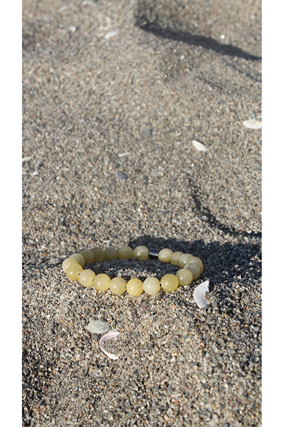 Kalsit Doğaltaş Zihin Temizliği Bileklik