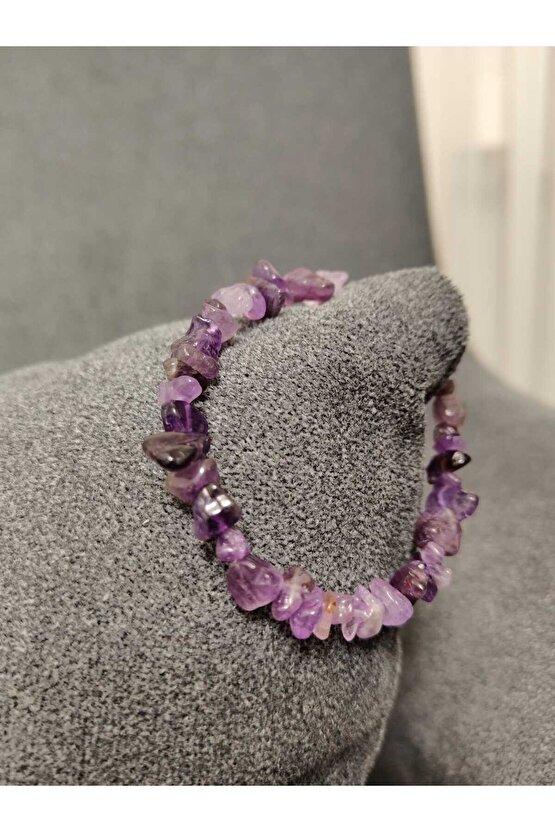 Ametist Kırık Taş bileklik Doğal Taş