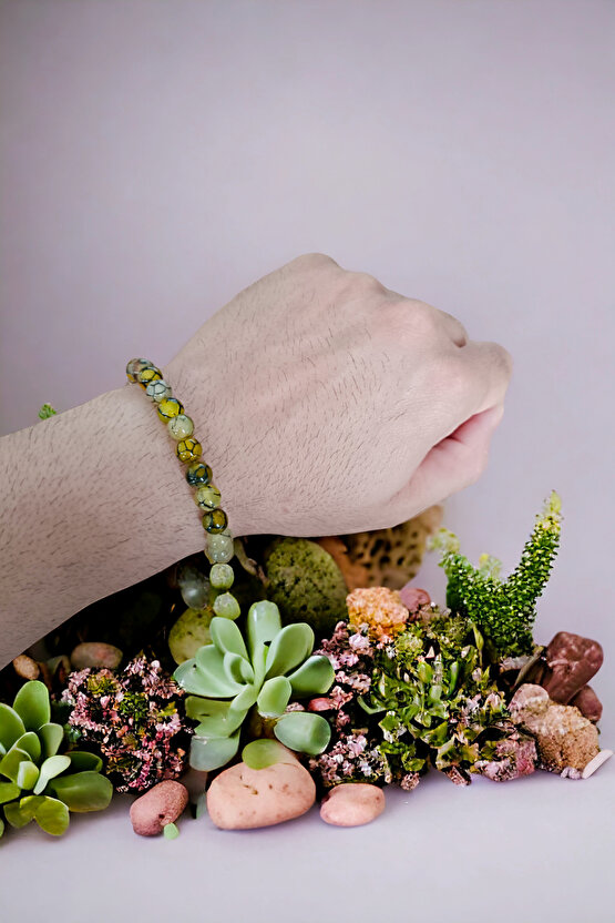 Desenli Akik Taşı Bileklik  Doğal Taşlar Orijinal Gerçek Akik Taşı Bileklik Doğal Taş Takı Setleri