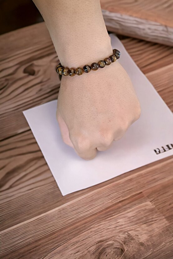 Kaplan Gözü Bileklik - Orijinal Doğal Taş - Gerçek Kaplan Gözü Bileklik