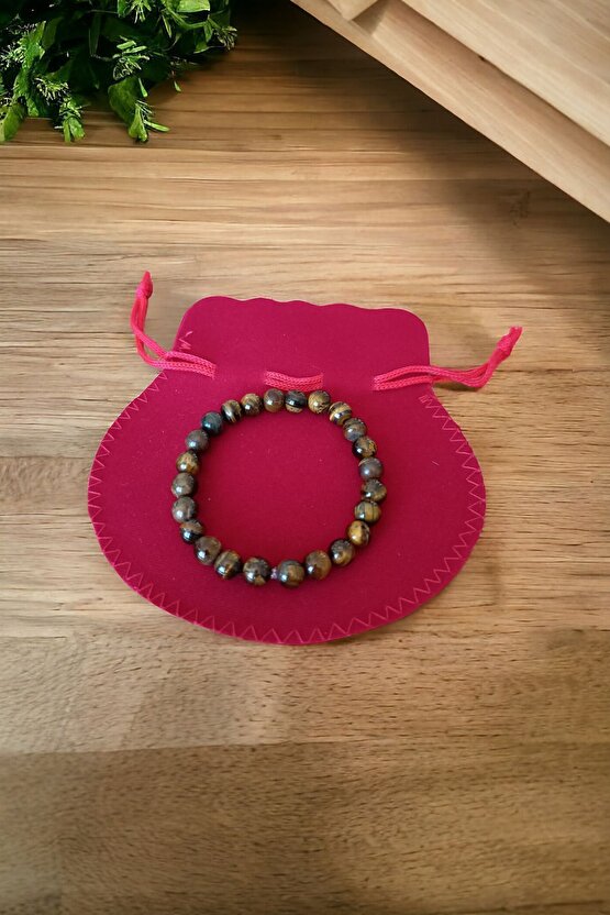 Kaplan Gözü Bileklik - Orijinal Doğal Taş - Gerçek Kaplan Gözü Bileklik