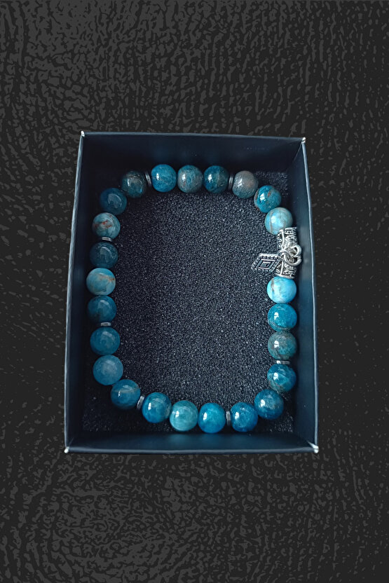 Apatit Taşı Bileklik Doğal Taş Orijinal Apatit Taşı Bileklik Takı