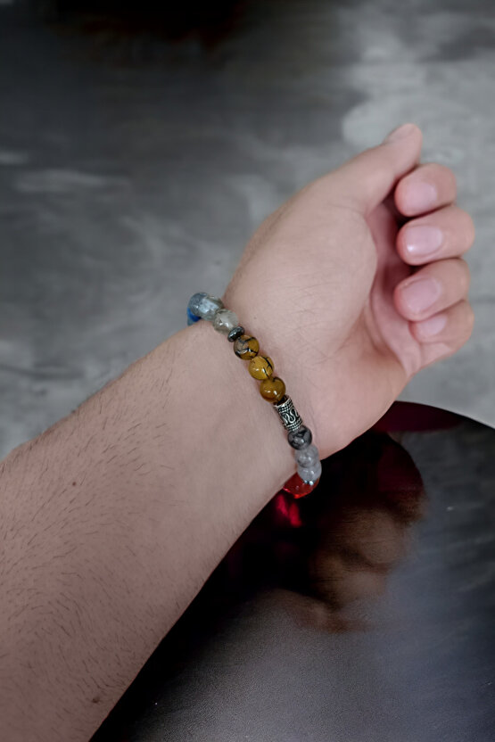 8 Renk 8 Çeşit Akik Taşı Bileklik  Doğal Taşlar Orijinal Gerçek Akik Taşı Bileklik