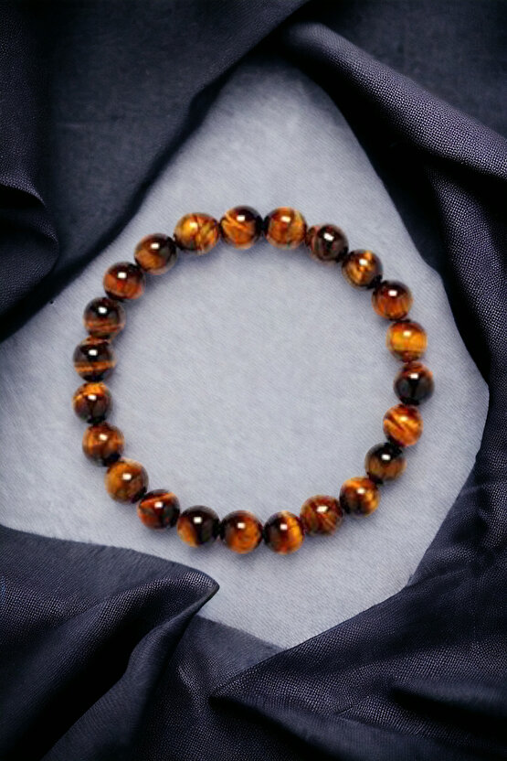 Kaplan Gözü Bileklik Orijinal Gerçek Kaplan Gözü Bileklik Esnek Misina Her Bileğe Uygun