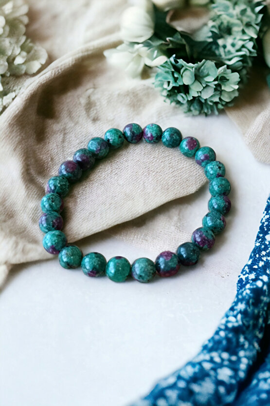 Epidot Taşı Rüya Kuvars Taşı Orijinal Gerçek Doğal Taş Bileklik Depresyon Zihin Açıcı Bileklik