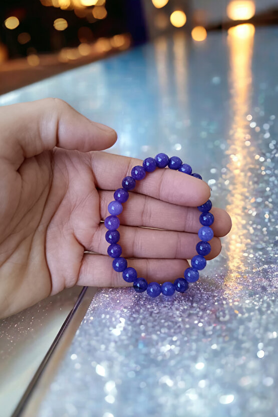 Ceyt Taşı Bileklik Mor Bileklik Kadın Bileklik Renkli Bileklik Gençlik Taşı İmparator Taşı