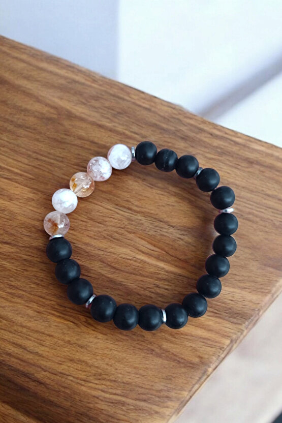 Sitrin Bileklik Akik bileklik Hematit Bileklik Orijinal Doğal Taş Bileklik