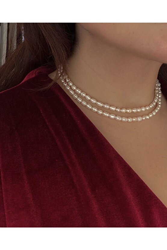 Gerçek Tatlı Su Inci Kolye