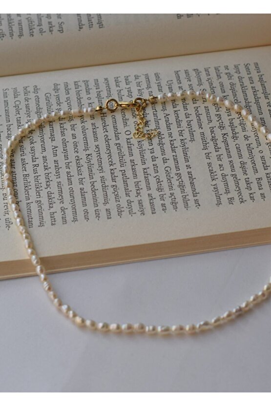 Doğal Arpa Inci Kolye