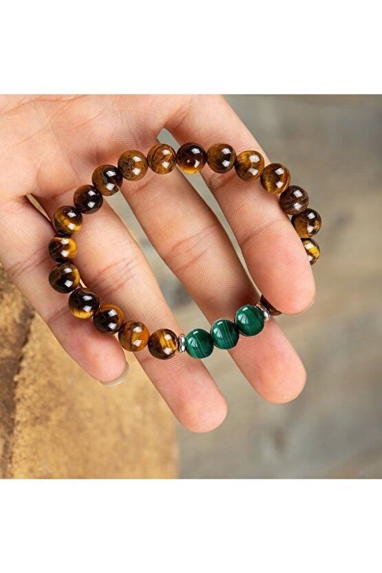 Kaplangözü - Malahit Doğal Taş Bileklik