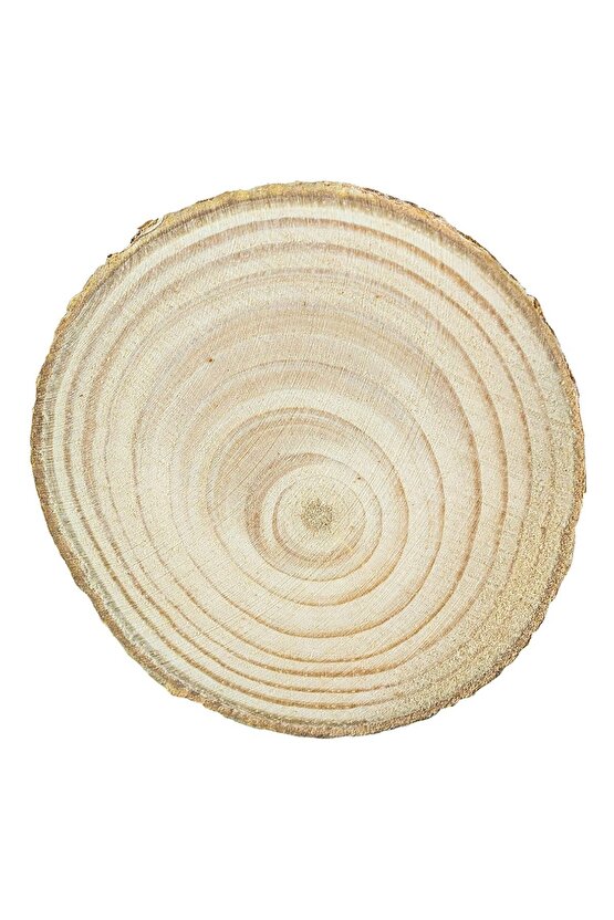 Etkinlik Süsleri (5-8cm, 20 Adet) Doğal Renk Ağaç Kabuğu Ahşap Dilimleri Sanat Ve El Sanatları Için