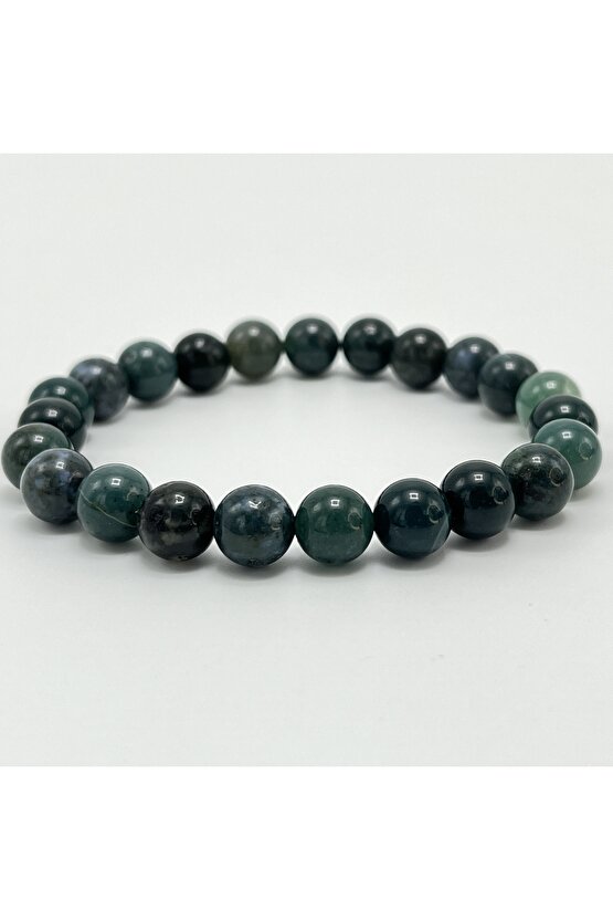 Sertifikalı Afrika Turkuaz 8mm Elastik Misinalı Doğal Taş Bileklik