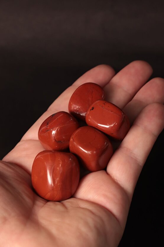 Kırmızı Jasper Tambur Kütle Doğal Taş