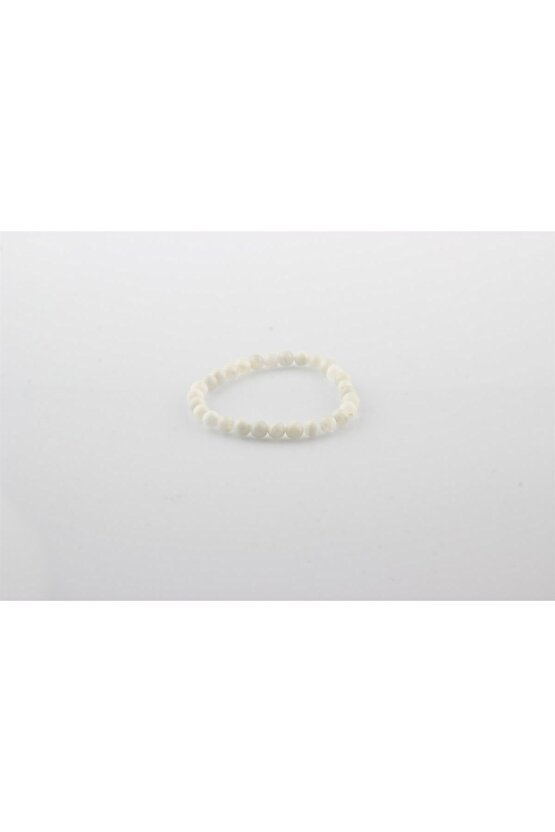 Sertifikalı Doğal Taş Ay Taşı Bileklik 6mm