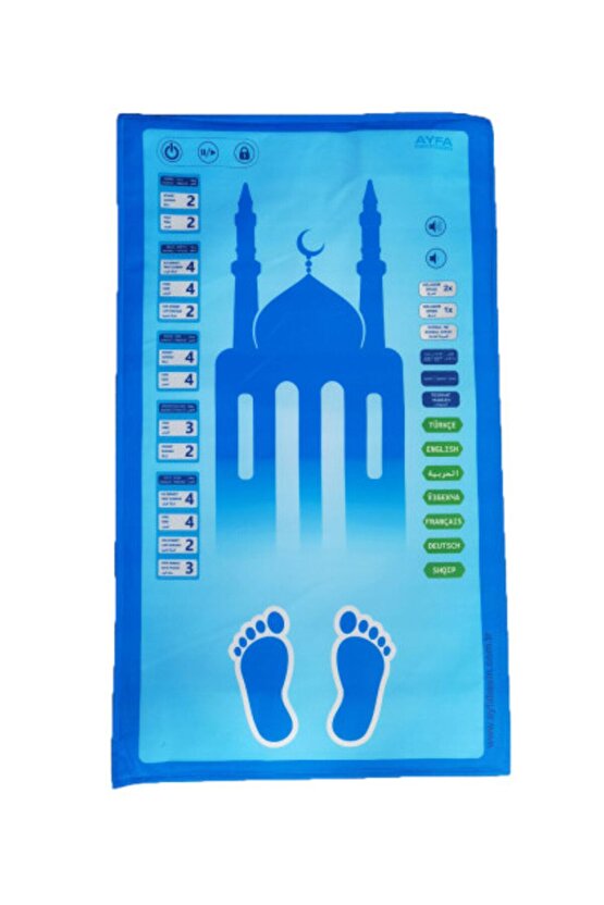MAVİ BENİM SECCADEM Sesli Konuşan Namaz Kıldıran Seccade ( 7 Dil Seçeneğiyle )