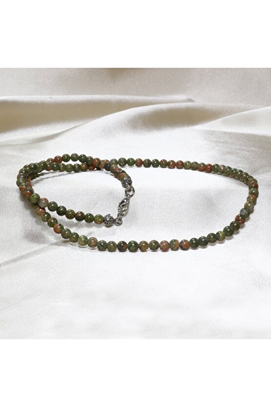 Unakit Taşı Kolye 3 mm | Minimalist Kolye