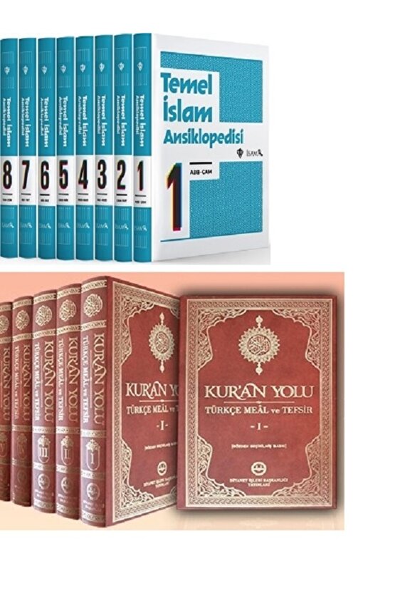 Temel Islam Ansiklopedisi 8 Cilt + Kuran Yolu Tefsiri 5 Cilt - Diyanet Işeri Başkanlığı