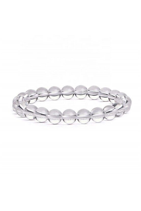 Doğal Kristal Kuvars Taşı Bileklik 8MM