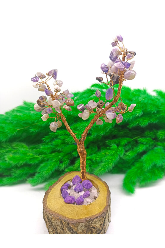 DOĞAL TAŞ AĞAÇ SAF AMETİST (SERTİFİKALI)(HAND MADE)